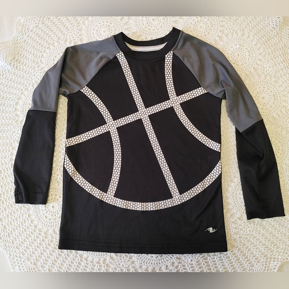 ATHLETIC WORKS Boys Long Sleeve Athletic Top 100% Polyester Size XS